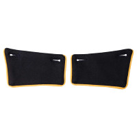 Revers de frac avec passepoil jaune femme Equestro par 2 Revers de frac avec passepoil jaune femme Equestro par 2