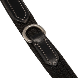 Redini Thiedemann in cuoio italiano e nylon tubolare Acavallo Nero