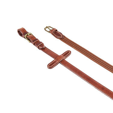 Redini in tessuto con fibbie in ottone modello Lionel Equestro Cognac Marrone