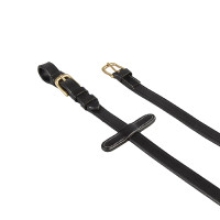 Redini in cuoio italiano e gomma 1,9 cm Kris con fibbie in ottone Equestro Nero Redini in cuoio italiano e gomma 1,9 cm Kris con fibbie in ottone Equestro Nero