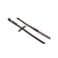 Redini in cuoio e gomma liscia Equestro Nero