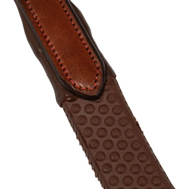 Redini in cuoio e gomma Kris 5/8" Acavallo Cognac Marrone