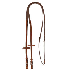 Redini in cuoio con grip in gomma 5/8" Acavallo