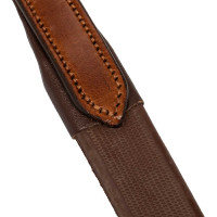 Redini in cuoio con grip in gomma 5/8" Acavallo Cognac Marrone
