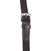 Redini doppie da dressage in cuoio Equestro Nero