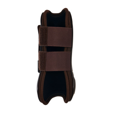 Stinchiere e paranocche chiusi in TPU e neoprene Equestro Marrone