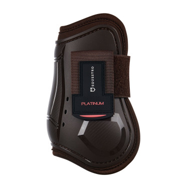 Stinchiere e paranocche chiusi in TPU e neoprene Equestro Marrone