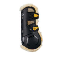 Stinchiere in poliuretano con agnello sintetico Equestro Nero Stinchiere in poliuretano con agnello sintetico Equestro Nero