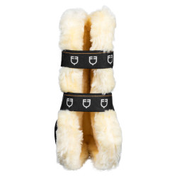 Ghette in montone sintetico con chiusura rapida Equestro Nero