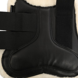 Ghette in ecopelle con doppio velcro Acavallo Nero Ghette in ecopelle con doppio velcro Acavallo Nero