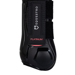 Ghette anatomiche con doppia chiusura in velcro Platinum Equestro Nero