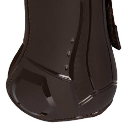 Ghette anatomiche con doppia chiusura in velcro Platinum Equestro Marrone