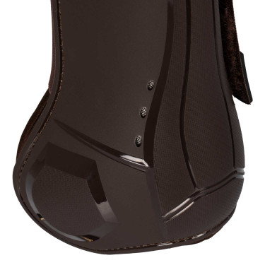 Ghette anatomiche con doppia chiusura in velcro Platinum Equestro Marrone