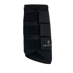Stinchiere da cross in neoprene e pelle traforata Airflow Equestro Nero Stinchiere da cross in neoprene e pelle traforata Airflow Equestro Nero