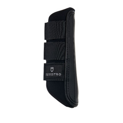 Stinchiere da cross in neoprene e pelle traforata Airflow Equestro Nero Stinchiere da cross in neoprene e pelle traforata Airflow Equestro Nero