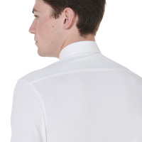 Polo da competizione a maniche lunghe da uomo Nestor Equestro Bianco Polo da competizione a maniche lunghe da uomo Nestor Equestro Bianco