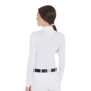 Polo da concorso aderente a maniche lunghe da donna Artemis Equestro Polo da concorso aderente a maniche lunghe da donna Artemis Equestro
