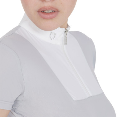 Polo da concorso aderente a maniche corte da donna Mariam Equestro Polo da concorso aderente a maniche corte da donna Mariam Equestro