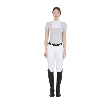 Polo da concorso aderente a maniche corte da donna Mariam Equestro Polo da concorso aderente a maniche corte da donna Mariam Equestro