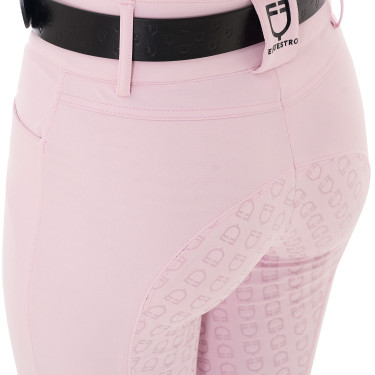 Pantaloni a vita alta con grip integrale da donna Equestro Ballerine Rosa Pantaloni a vita alta con grip integrale da donna Equestro Ballerine Rosa