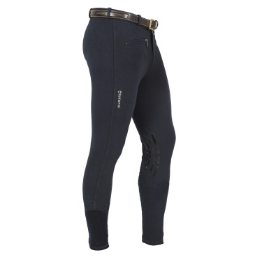 Pantaloni uomo Zeus con grip al ginocchio in cotone stretch Equestro Pantaloni uomo Zeus con grip al ginocchio in cotone stretch Equestro