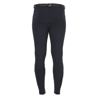 Pantaloni uomo Zeus con grip al ginocchio in cotone stretch Equestro Pantaloni uomo Zeus con grip al ginocchio in cotone stretch Equestro