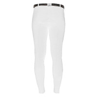 Pantaloni uomo Zeus con grip al ginocchio in cotone stretch Equestro Bianco