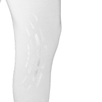 Pantaloni uomo Zeus con grip al ginocchio in cotone stretch Equestro Bianco