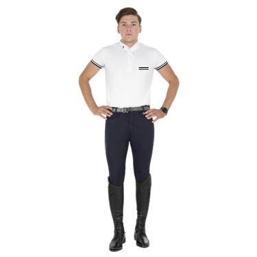 Pantaloni da uomo Crono in cotone stretch Equestro Pantaloni da uomo Crono in cotone stretch Equestro