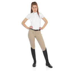 Pantaloni da donna Selene in cotone stretch Equestro Pantaloni da donna Selene in cotone stretch Equestro