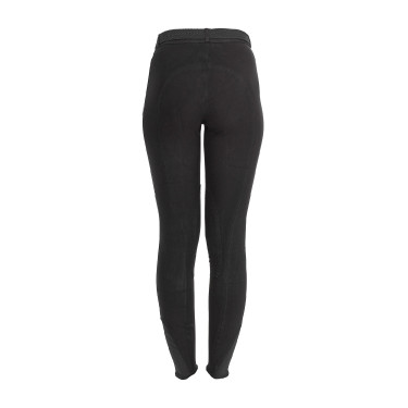 Pantaloni da donna Selene in cotone stretch Equestro Nero