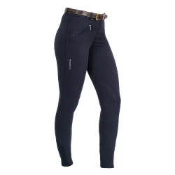 Pantaloni da donna Selene in cotone stretch Equestro Marina Blu marino