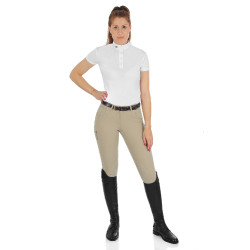 Pantaloni da donna Race in cotone stretch Equestro Pantaloni da donna Race in cotone stretch Equestro
