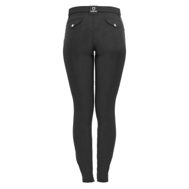 Pantaloni da donna Race in cotone stretch Equestro Nero