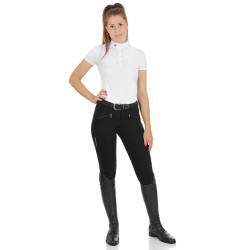 Pantaloni da donna Demetra in cotone stretch Equestro Pantaloni da donna Demetra in cotone stretch Equestro