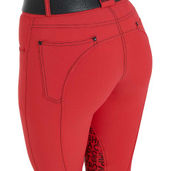 Pantaloni da donna con grip al ginocchio in tessuto tecnico Xeni Equestro Pantaloni da donna con grip al ginocchio in tessuto tecnico Xeni Equestro