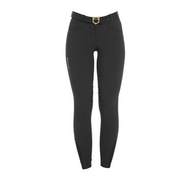 Pantaloni da donna con grip al ginocchio in tessuto tecnico Clio Equestro Pantaloni da donna con grip al ginocchio in tessuto tecnico Clio Equestro