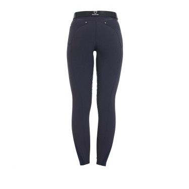 Pantaloni da donna con grip al ginocchio in tessuto tecnico Clio Equestro Pantaloni da donna con grip al ginocchio in tessuto tecnico Clio Equestro
