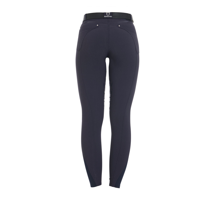 Pantaloni da donna con grip al ginocchio in tessuto tecnico Clio Equestro Pantaloni da donna con grip al ginocchio in tessuto tecnico Clio Equestro