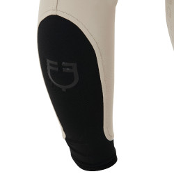 Pantaloni da donna con grip integrale Aria in tessuto tecnico Equestro Tan Oxford Rosa
