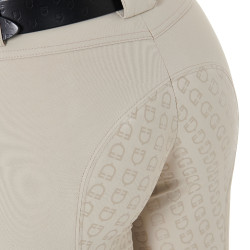 Pantaloni da donna con grip integrale Aria in tessuto tecnico Equestro Tan Oxford Rosa
