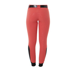 Pantaloni da donna con grip integrale Aria in tessuto tecnico Equestro Rosso papavero