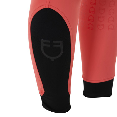 Pantaloni da donna con grip integrale Aria in tessuto tecnico Equestro Rosso papavero