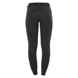 Pantaloni da donna con grip integrale Aria in tessuto tecnico Equestro Nero