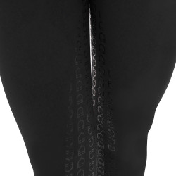 Pantaloni da donna con grip integrale Aria in tessuto tecnico Equestro Nero