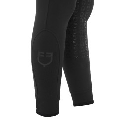 Pantaloni da donna con grip integrale Aria in tessuto tecnico Equestro Nero