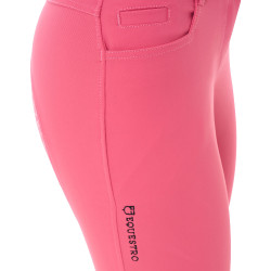 Pantaloni da donna con grip integrale Aria in tessuto tecnico Equestro Caprifoglio Rosa