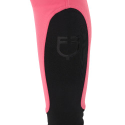 Pantaloni da donna con grip integrale Aria in tessuto tecnico Equestro Caprifoglio Rosa
