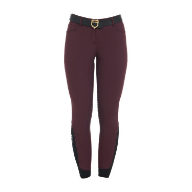 Pantaloni estivi da donna Zenda Light Equestro Prugna Viola