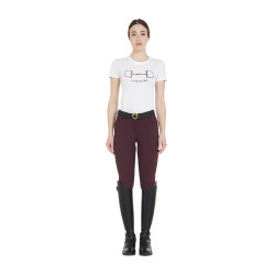 Pantaloni estivi da donna Zenda Light Equestro Prugna Viola